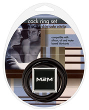 Load image into Gallery viewer, M2m Nitrile Cock Ring - Pack Of 3 Black