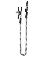Load image into Gallery viewer, Spartacus Adjustable Alligator Nipple Clamps W-silver Chain