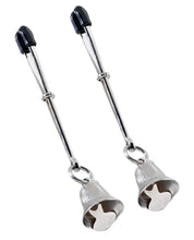 Load image into Gallery viewer, Spartacus Adjustable Tweezer Nipple Clamps W-bells