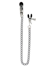 Load image into Gallery viewer, Spartacus Adjustable Broad Tip Nipple Clamps W-link Chain