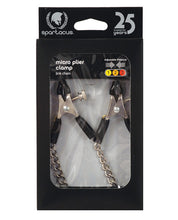 Load image into Gallery viewer, Spartacus Adjustable Micro Plier Nipple Clamps W-link Chain
