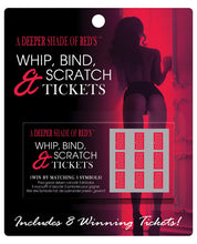 Load image into Gallery viewer, A Deeper Shade Of Reds Whip, Bind &amp; Scratch Tickets