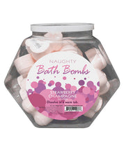 Load image into Gallery viewer, Naughty Bath Bombs Fishbowl - Strawberry Champagne Bowl Of 24