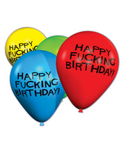 Load image into Gallery viewer, 11" Happy Fucking Birthday Balloons - Bag Of 8