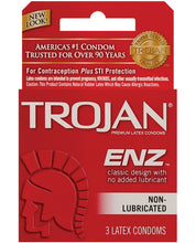 Load image into Gallery viewer, Trojan Enz Non-lubricated - Box Of 3