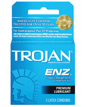 Load image into Gallery viewer, Trojan Enz Lubricated Condoms - Box Of 3