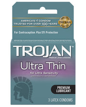 Load image into Gallery viewer, Trojan Ultra Thin Lubricated Condoms - Box Of 3