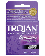 Load image into Gallery viewer, Trojan Her Pleasure Condoms - Box Of 3