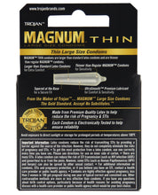 Load image into Gallery viewer, Trojan Magnum Thin Condoms - Box Of 3