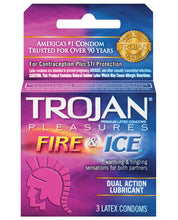 Load image into Gallery viewer, Trojan Fire &amp; Ice Condoms - Box Of 3
