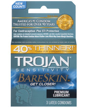 Load image into Gallery viewer, Trojan Bareskin Condoms - Box Of 3