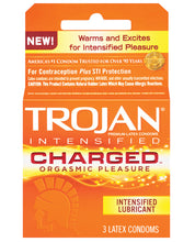 Load image into Gallery viewer, Trojan Intensified Charged Condoms - Box Of 3