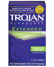 Load image into Gallery viewer, Trojan Extended Pleasure Condoms - Box Of 12