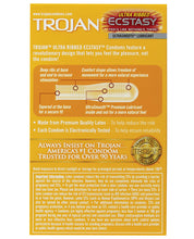 Load image into Gallery viewer, Trojan Stimulations Ecstasy Ribbed Condoms - Box Of 10