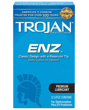 Load image into Gallery viewer, Trojan Enz Lubricated Condoms - Box Of 12