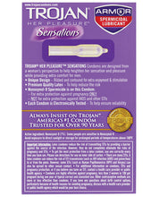 Load image into Gallery viewer, Trojan Her Pleasure Spermicidal Lubricant Condoms - Box Of 12
