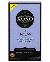Load image into Gallery viewer, Trojan Xoxo Softouch Low Odor Thin Latex Condom - Box Of 10