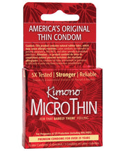 Load image into Gallery viewer, Kimono Micro Thin Condom - Box Of 3