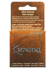 Load image into Gallery viewer, Kimono Textured Ribbed+sensi Dots Condom - Box Of 3