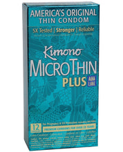 Load image into Gallery viewer, Kimono Micro Thin Aqua Lube Condom - Box Of 12