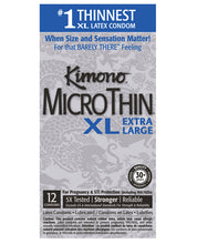 Load image into Gallery viewer, Kimono Micro Thin Xl Extra Large Condom - Box Of 12