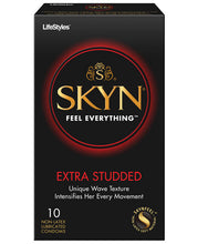 Load image into Gallery viewer, Lifestyles Skyn's Extra Studded Condom - Box Of 10