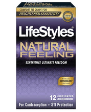 Load image into Gallery viewer, Lifestyles Natural Feeling Condoms - Pack Of 12