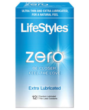Load image into Gallery viewer, Lifestyles Zero Extra Lubricated Condoms - Pack Of 12