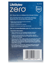 Load image into Gallery viewer, Lifestyles Zero Extra Lubricated Condoms - Pack Of 12