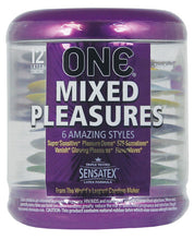 Load image into Gallery viewer, One Mixed Pleasures Condoms - Jar Of 12