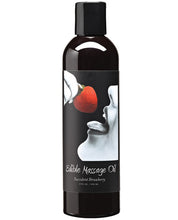 Load image into Gallery viewer, Earthly Body Hemp Edible Massage Oil - 8 Oz Strawberry