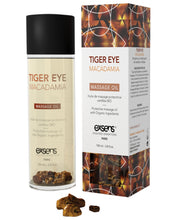 Load image into Gallery viewer, Exsens Of Paris Organic Massage Oil W-stones - Tiger Eye Macadamia