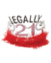 Load image into Gallery viewer, Legally 21 Tiara W-marabou