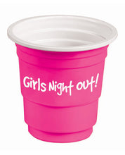 Load image into Gallery viewer, Girls Night Out! Bachelorette Plastic Shot Glasses - Pink Set Of 12