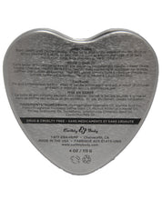 Load image into Gallery viewer, Earthly Body Suntouched Hemp Edible Candle - 4.7 Oz Heart Tin Strawberry