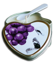 Load image into Gallery viewer, Earthly Body Suntouched Hemp Edible Candle - 4.7 Oz Heart Grape