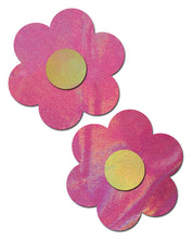 Load image into Gallery viewer, Pastease Hologram Flower - Pink-yellow O-s