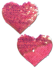 Load image into Gallery viewer, Pastease Color Changing Flip Sequins Heart - Pink O-s