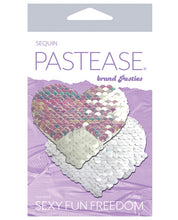 Load image into Gallery viewer, Pastease Color Changing Flip Sequins Heart - Pearl-white O-s