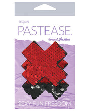 Load image into Gallery viewer, Pastease Color Changing Flip Sequins Cross - Red-black O-s