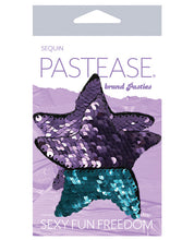 Load image into Gallery viewer, Pastease Color Changing Flip Sequins Starfish - Purple-turquoise O-s