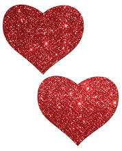 Load image into Gallery viewer, Pastease Glitter Heart -  Red O-s