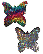 Load image into Gallery viewer, Pastease Color Changing Flip Sequins Butterfly - Rainbow O-s