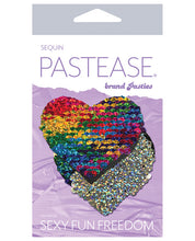 Load image into Gallery viewer, Pastease Color Changing Flip Sequins Heart - Rainbow O-s