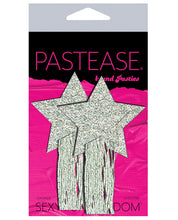 Load image into Gallery viewer, Pastease Glitter Tassle Stars - Silver O-s