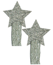 Load image into Gallery viewer, Pastease Glitter Tassle Stars - Silver O-s