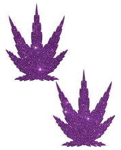 Load image into Gallery viewer, Pastease Glitter Leaf  - Royal Purple O-s