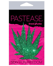 Load image into Gallery viewer, Pastease Glitter Marijuana Leaf - Green O-s