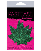 Load image into Gallery viewer, Pastease Glitter Marijuana Leafs - Green O-s
