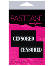 Load image into Gallery viewer, Pastease Censored Pastie - Black-white O-s